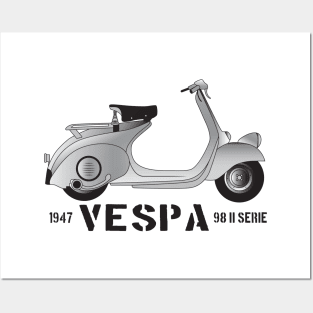 1947 Vespa 98 II Serie Posters and Art